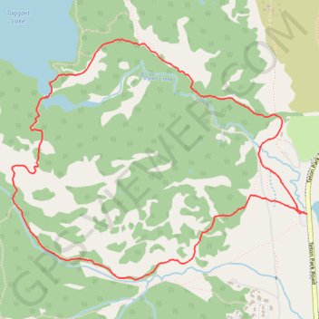 Taggart Lake Loop GPS track, route, trail