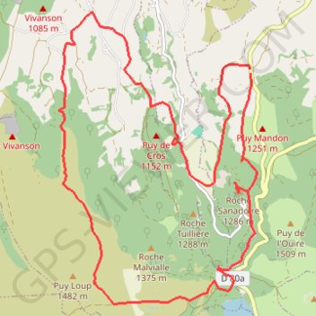 Couharesse-Guery GPS track, route, trail