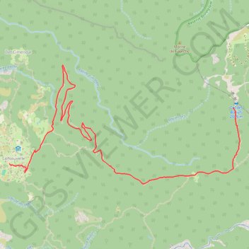 Retour long mafate GPS track, route, trail