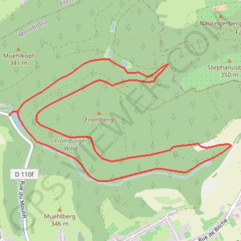 Parcours du Hoernerhof (Montbronn) GPS track, route, trail