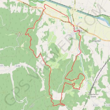 Bon plan VTT à Grâne GPS track, route, trail