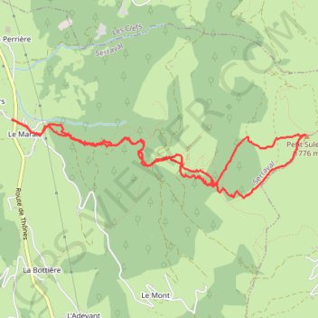 Le Petit Sulens (Bornes) GPS track, route, trail
