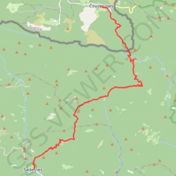 Coustouges-Sadernes GPS track, route, trail