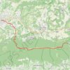 Chemin de la Sainte Baume. 14ème tronçon, de Apt à Vitrolles en Lubéron GPS track, route, trail