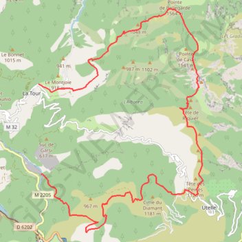 Col de gratteloup GPS track, route, trail