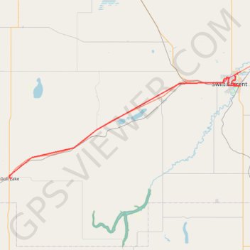 Gull Lake - Swift Current GPS track, route, trail