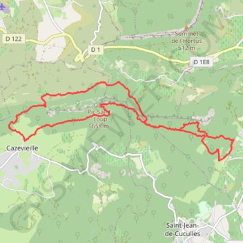 Tour du Pic Saint-Loup depuis Saint-Mathieu-de-Tréviers GPS track, route, trail