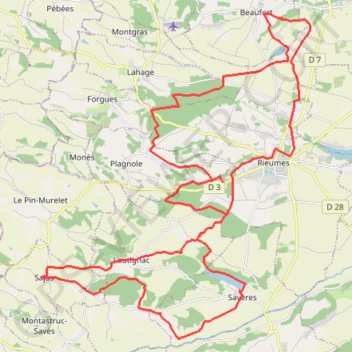 La Cugnalaise GPS track, route, trail