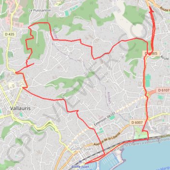 Vallauris par puysanton GPS track, route, trail