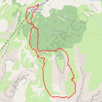La boucle vallon Froid-Vallon d'Ane GPS track, route, trail