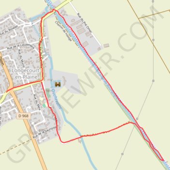 Longecourt canal GPS track, route, trail