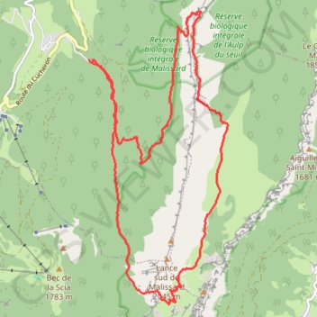 Cheminée de Fontanieu (Chartreuse) GPS track, route, trail