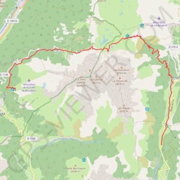 Lac du Prévourey - Col d'Ornon GPS track, route, trail