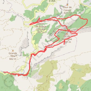 Sainte-Beaume GPS track, route, trail