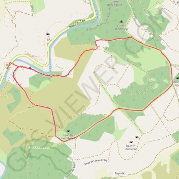 Forêt domaniale de Cabrerets GPS track, route, trail
