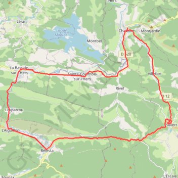Chalabre GPS track, route, trail