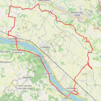 Loire-Marais-Authion GPS track, route, trail