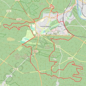Sortie à vélo matinale GPS track, route, trail