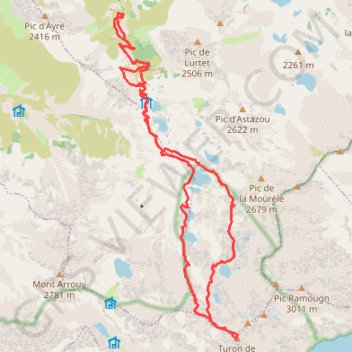 Le Turon de Néouvielle GPS track, route, trail