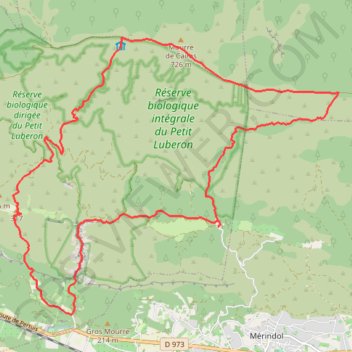 Luberon - Sentiers vaudois et Gorges du Régalon GPS track, route, trail