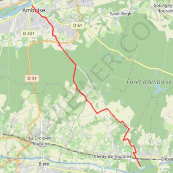 D'Amboise à Chenonceaux-7455802 GPS track, route, trail