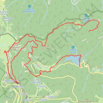 Lac d'Alfeld, Ballon d'Alsace GPS track, route, trail
