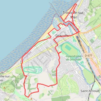 Dauville - Trouville GPS track, route, trail