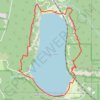 Devil's Lake Loop via West Bluff Trail, South Shore, Balanced Rock and Elephant Rock GPS track, route, trail