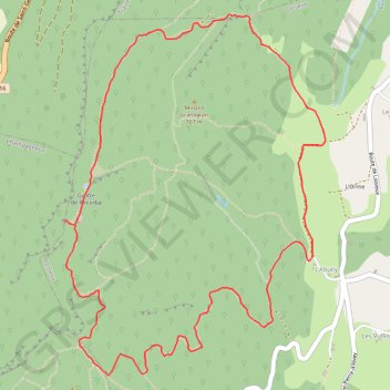 Autour du Bois de Glaize, Mont Tournier GPS track, route, trail
