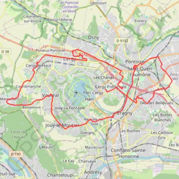 Marathon_parcours_gpx GPS track, route, trail