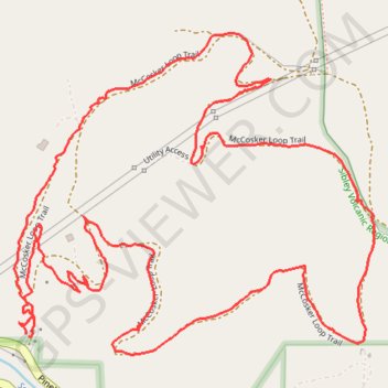 McCosker Loop Trail GPS track, route, trail