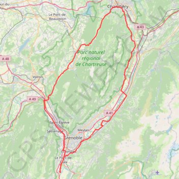 2020 Tour de la Chartreuse par Voreppe GPS track, route, trail