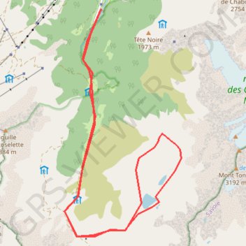 Mont Jovet depuis Notre-Dame de la gorge GPS track, route, trail