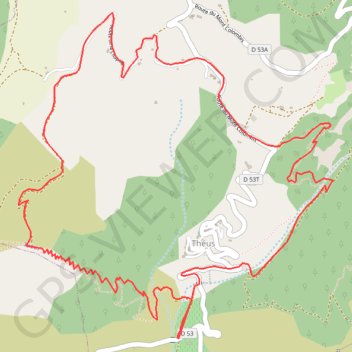 Chapelle Saint Pierre (Théüs) GPS track, route, trail