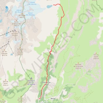 Lac des Quirlies - Oisans GPS track, route, trail
