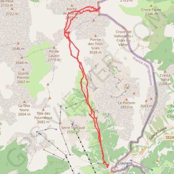 Chalanche Ronde GPS track, route, trail