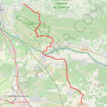 Saint Cannat - Robion GPS track, route, trail