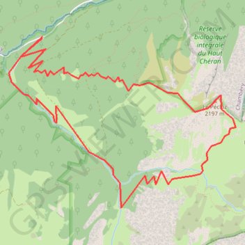 Pécloz, arête Ouest et VN GPS track, route, trail
