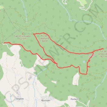 TUC DE LA COURATE GPS track, route, trail