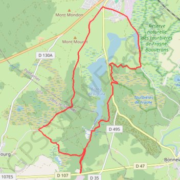 Grande randonnée "Du Gu aux Herses" GPS track, route, trail
