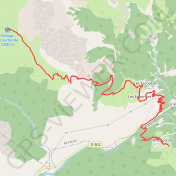 Furfande - Bramousse (Tour du Queyras) GPS track, route, trail