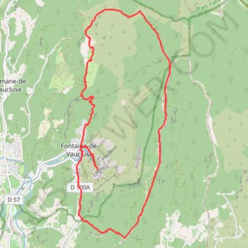 Lagnes - Fontaine de Vaucluse GPS track, route, trail