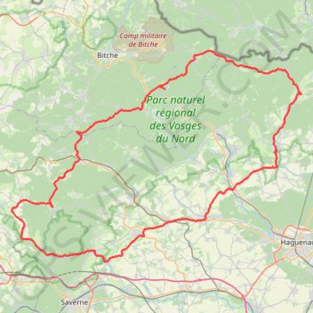 Les maisons troglodytes de Graufthal GPS track, route, trail