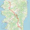 Traversée de la Corse en 7 étapes GPS track, route, trail