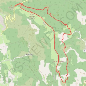 Le Grand Delmas GPS track, route, trail