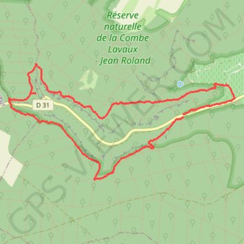 LA COMBE LAVAUX GPS track, route, trail