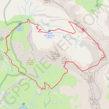 Pic de la Géla (hautes Pyrénées) GPS track, route, trail