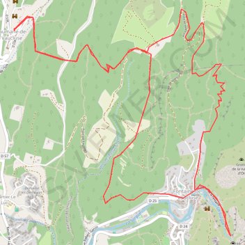 Fontaine de Vaucluse (par Saumane de Vaucluse) GPS track, route, trail