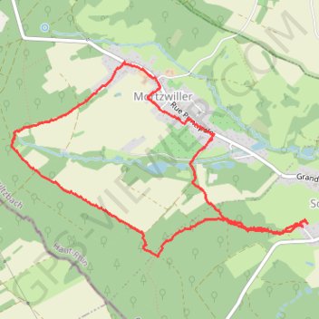 Autour de Mortzwiller GPS track, route, trail