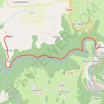 Sauviat Cublas Giroux GPS track, route, trail